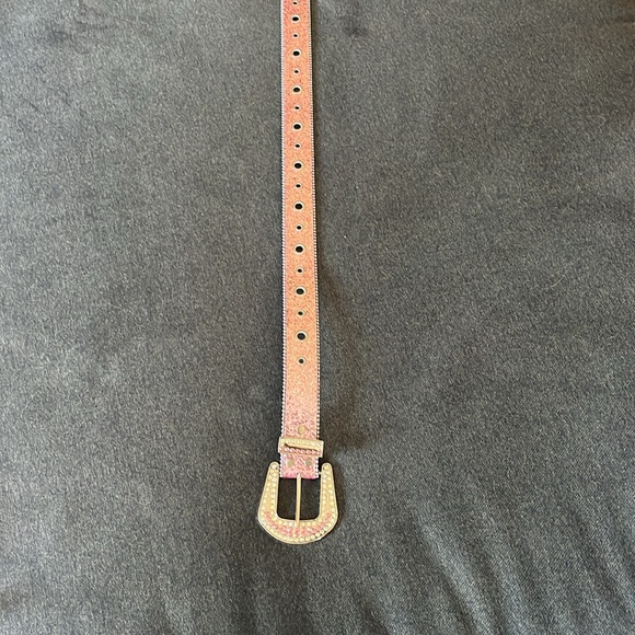 Women’s pink rhinestone belt - Picture 4 of 6